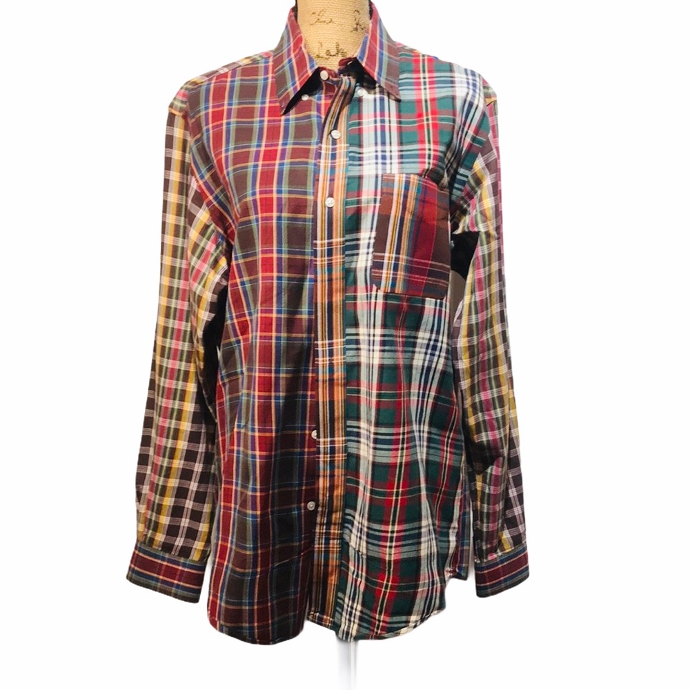 Ralph Lauren Custom Fit Multi Plaid Shirt SZ L